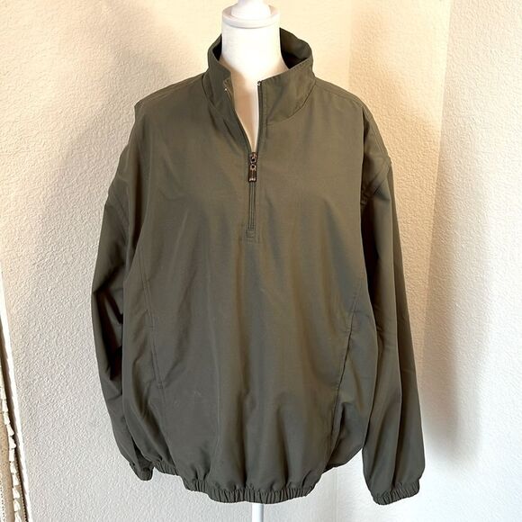 Men's Grand Slam Long Sleeve Zip Front Pull Over Convertible Windbreaker Vest - Picture 1 of 12